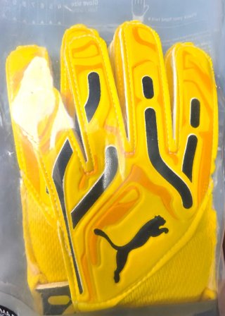 Guantes de portero Puma amarillos talla 4