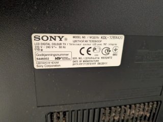 Televisor Sony BRAVIA Negro 32 pulgadas.