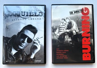 Lote 2 DVDs Rock Español: Burning y Loquillo