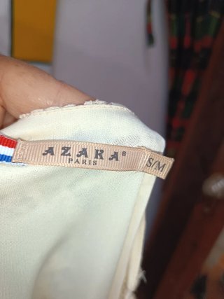 Vestido encaje AKARA blanco talla M
