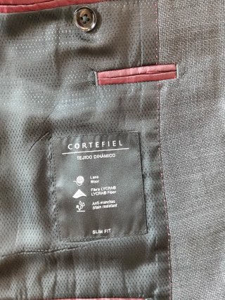 Chaqueta de traje gris