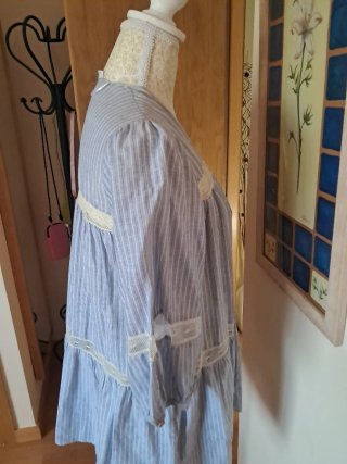 Camisa larga mujer rayas