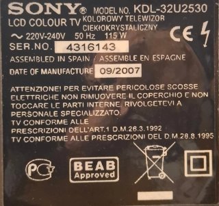 Televisor Sony Bravia 32U2
