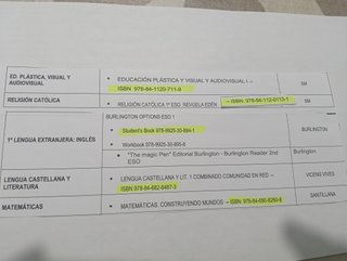 Libros de texto 1 Eso