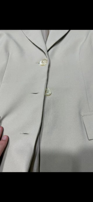 Blazer Soprabito donna beige elegante lungo