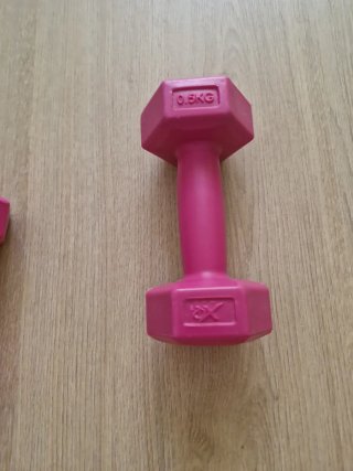 Mancuernas 0.5kg Niños Rosa (2 uds)
