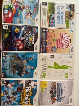Lote 7 Giochi Wii: Mario, Skylanders, Rayman