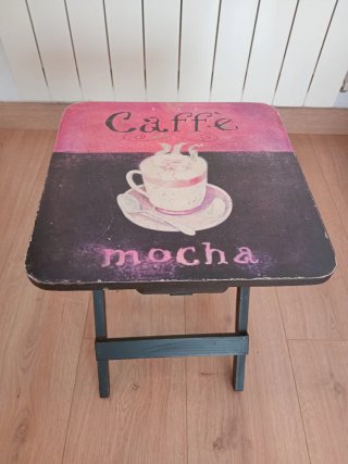 Mesa auxiliar plegable Caffe Mocha
