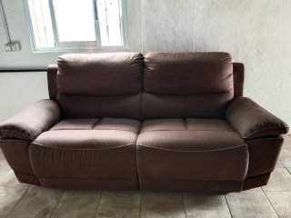 2 Sillones piel Marrones, extensibles
