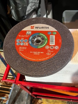 Lote 25 discos corte Wurth y Dronco