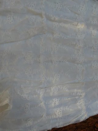 Vestido blanco encaje niña talla 7-8