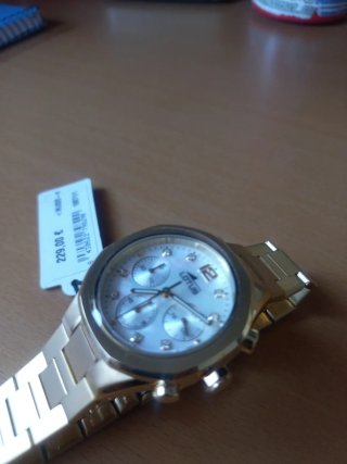Reloj Lotus sra Chapado Crono Esfera Nacarada blan