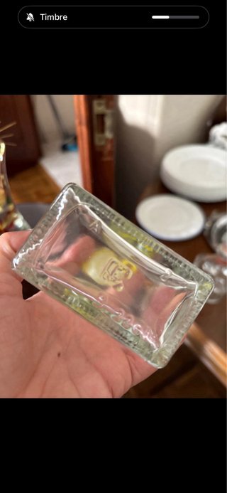 Juego de 4 Botes Decorativos de Cristal