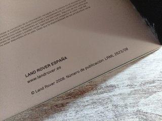 Catálogo Range Rover Sport 2008