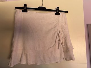 Falda-pantalón beige