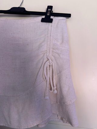 Falda-pantalón beige