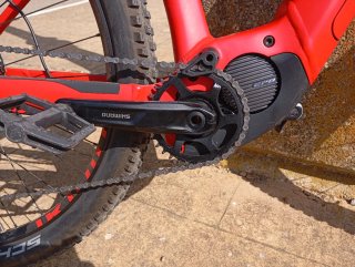 Bicicleta Eléctrica Montaña Canyon Roja