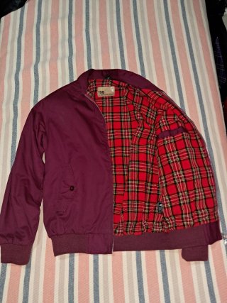 Chaqueta Harrington Granate Talla S