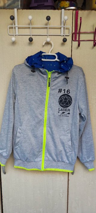 Chaqueta niño reversible impermeable