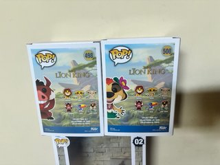 Funko Pop Disney Luau Pumbaa 498 y Timon 500