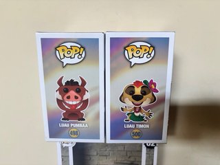 Funko Pop Disney Luau Pumbaa 498 y Timon 500