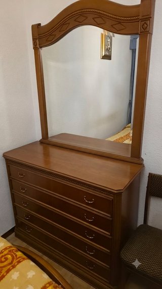 Dormitorio Madera Maciza + Somier Articulado