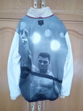 Chaqueta Adidas Muhammad Ali Negra y Blanca