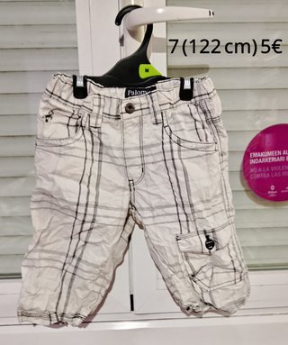 Pantalones cortos niño Talla 7/8