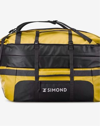 Mochila amarilla grande nueva 80/120 litros