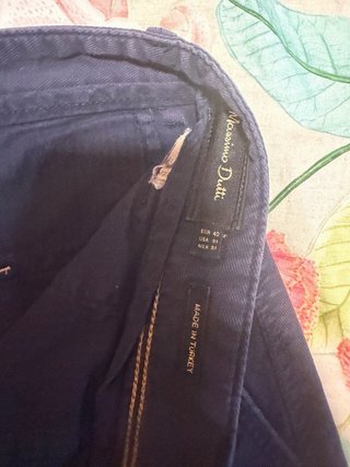 Bermudas Massimo Dutti Beige y Azul
