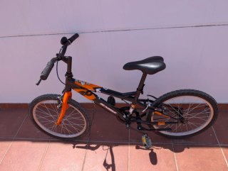 Bicicleta Infantil 20 pulgadas Negra y Naranja