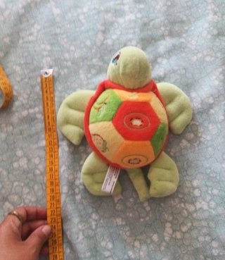 Peluche tartaruga colorata