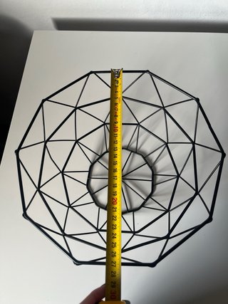 Frutero Geométrico Negro Grande