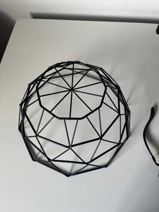 Frutero Geométrico Negro Grande