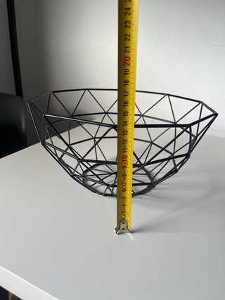 Frutero Geométrico Negro Grande