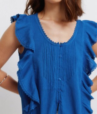 Blusa Springfield Volantes Talla 38 sin estrenar