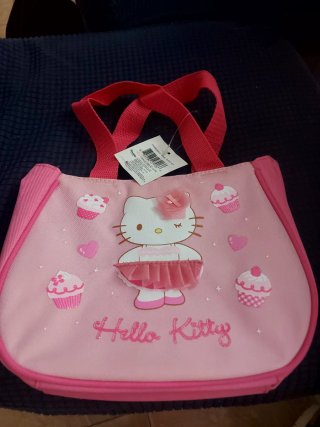 Bolso Niña Hello Kitty Rosa Nuevo Con Etiquetas