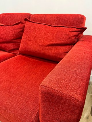 Sofá Grassoler 2 plazas rojo