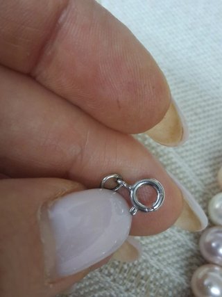 Collana perle rosa e bianche
