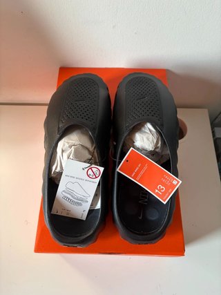Nike Mind 001 Slide Triple Black Size 47.5 - NEW