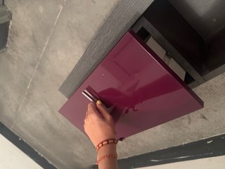 Recibidor moderno con espejo