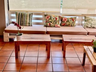 Sofá Palets Chill Out con Cojines