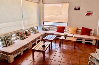 Sofá Palets Chill Out con Cojines