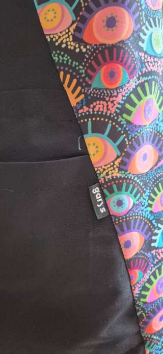 Blusa laboral Gary's negra  de microfibra nuevo