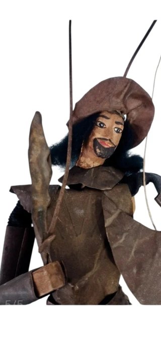 Marioneta artesanal de pescador