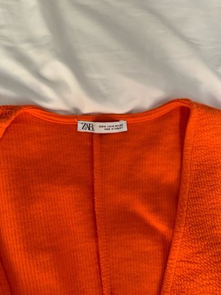 Vestido naranja Zara