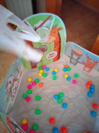 Parque de bolas infantil con animales