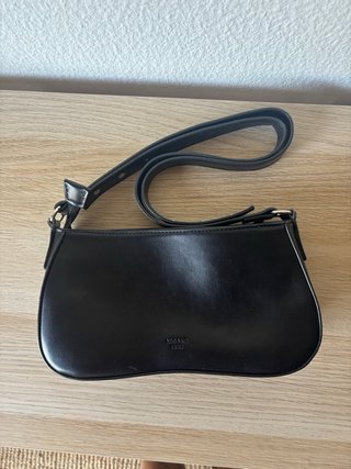 Bolso de hombro negro Misako