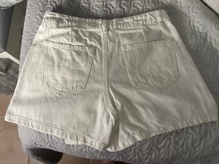 Falda pantalón vaquera blanca