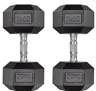 Mancuernas Hexagonales 20kg (Par)